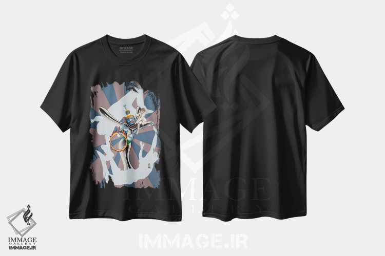 تیشرت طرح دار هیولای فلزی، دکوراسیون جایگزین اثر آلن ماگالون | فروشگاه ایماژ