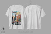 تیشرت طرح دار ایتالیای زیبا، هنر فاخر معاصر اثر آنتئو گرمی | immage.ir