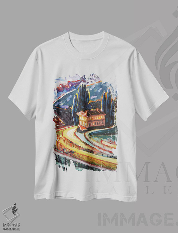 تیشرت طرح دار خانهٔ رؤیایی، هنر فاخر معاصر اثر آنتئو گرمی | immage.ir