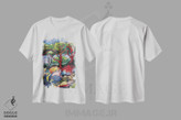 تیشرت طرح دار باغ رؤیایی پنجم، هنر فاخر معاصر اثر آنتئو گرمی | immage.ir