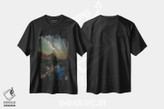 تیشرت طرح دار پیاده روی در پارک ملی زایون، راه شیری و شب پرستاره، مدیوم اثر الکس جی پرز | فروشگاه ایماژ