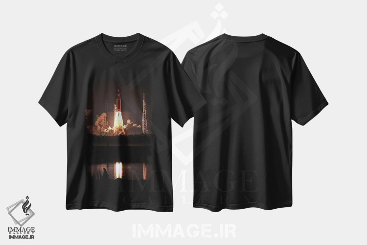 تیشرت طرح دار پرتاب موشک آرتیمیس SLS ناسا، مدیوم اثر الکس جی پرز | فروشگاه ایماژ