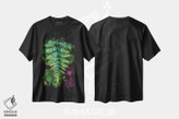 تیشرت طرح دار برگ سبز جنگل پارک ملی المپیک شماره ۳، عکاسی ماکرو اثر الکس جی پرز | فروشگاه ایماژ