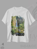 تیشرت طرح دار آبشار پنهان کاپاس اندونزی شماره ۱، مدیوم اثر الکس جی پرز | immage.ir