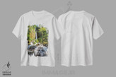 تیشرت طرح دار آبشار پنهان کاپاس اندونزی شماره ۲، مدیوم اثر الکس جی پرز | immage.ir