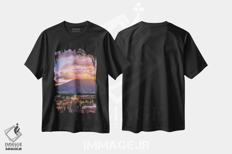 تیشرت طرح دار کارت پستال آنتیگوا، گواتمالا، مدیوم اثر الکس جی پرز | فروشگاه ایماژ