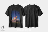تیشرت طرح دار غروب فوران آتشفشان فویگو در گواتمالا، مدیوم اثر الکس جی پرز | فروشگاه ایماژ