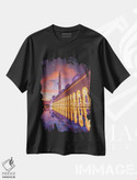 تیشرت طرح دار انعکاس غروب آفتاب مسجد معبد دبی II، مدیوم اثر الکس جی پرز | فروشگاه ایماژ