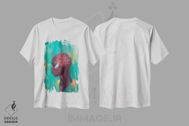 تیشرت طرح دار آماریلیس، هنر آمریکایی آفریقایی تبار اثر الکساندر گراهوفسکی | immage.ir
