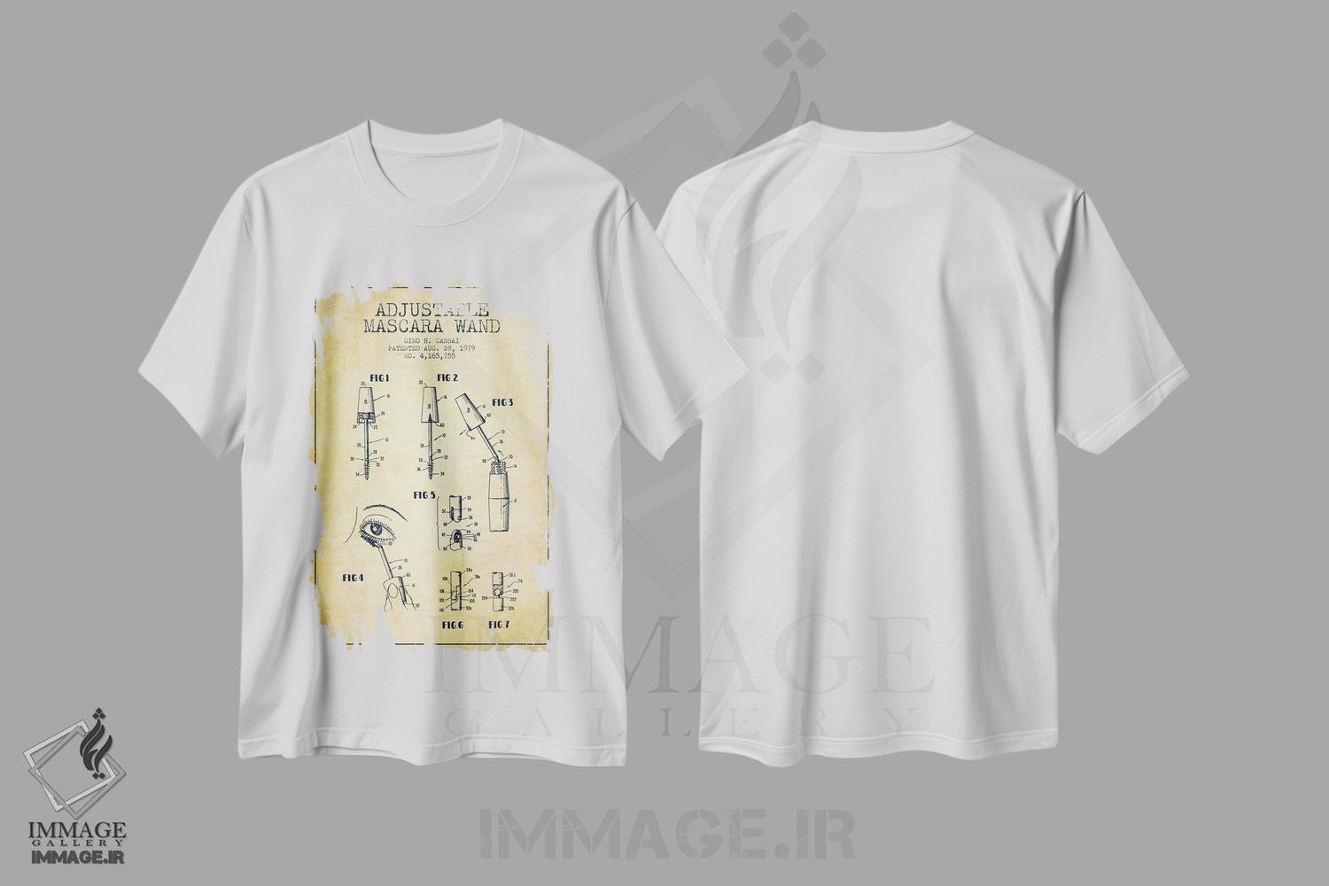تیشرت طرح دار نقشه پتنت ریمل قابل تنظیم، وینتیج و رترو اثر پیکسل کهنه | فروشگاه ایماژ