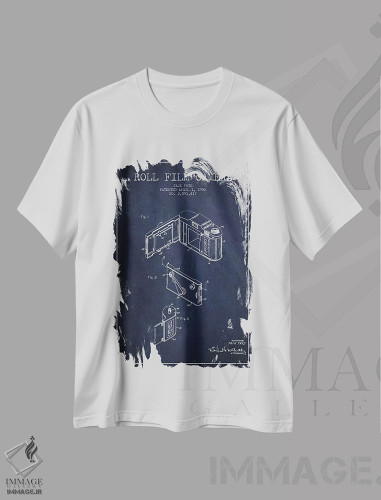 تیشرت طرح دار نقشهٔ اختراع دوربین، وینتیج و رترو اثر پیکسل کهنه | فروشگاه ایماژ