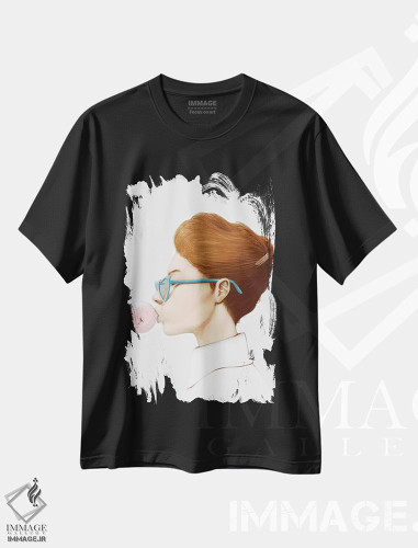 تیشرت طرح دار مرا ببین، مرا ببین، باربیکور اثر الکساندر گراهوفسکی | فروشگاه ایماژ