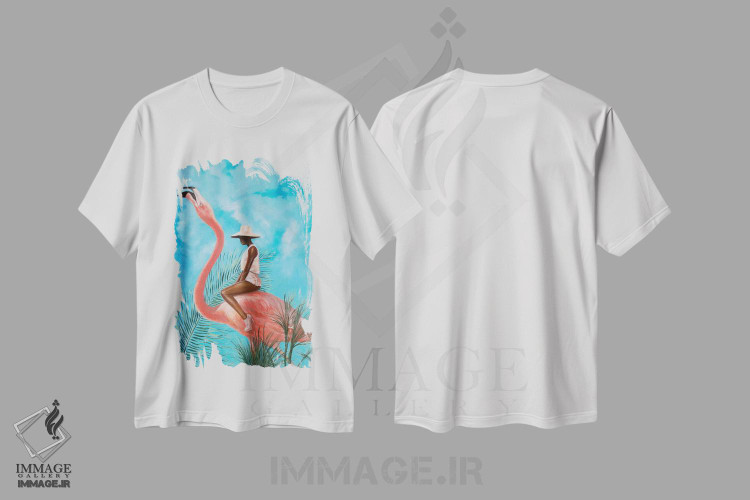 تیشرت طرح دار ازدواج در باغ پلاستیکی، هنر آمریکایی آفریقایی تبار اثر الکساندر گراهوفسکی | فروشگاه ایماژ