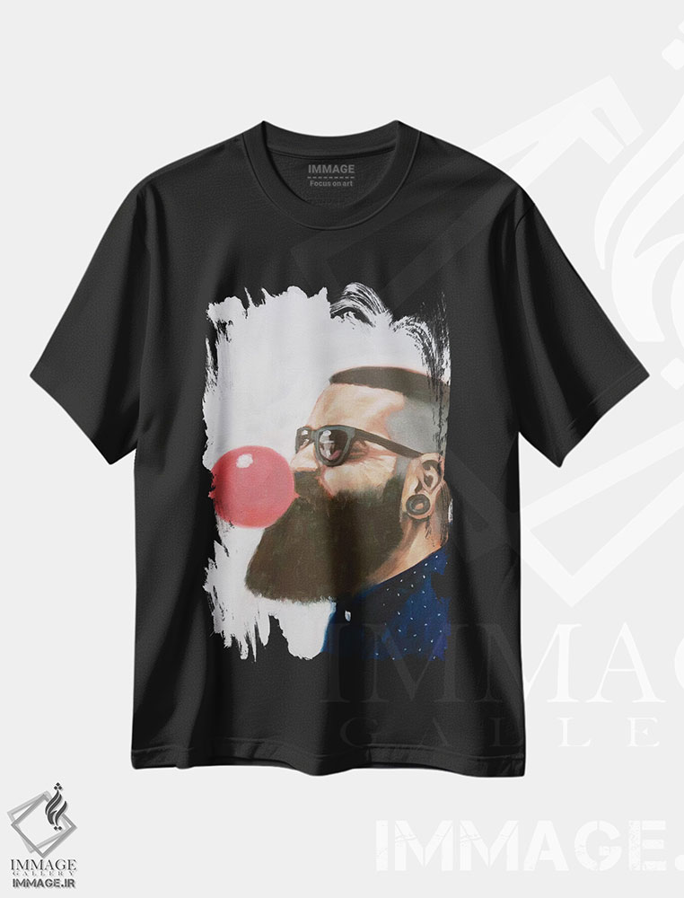 تیشرت طرح دار گروه آرایشگران II، تزئینی اثر الکساندر گراهوفسکی | فروشگاه ایماژ