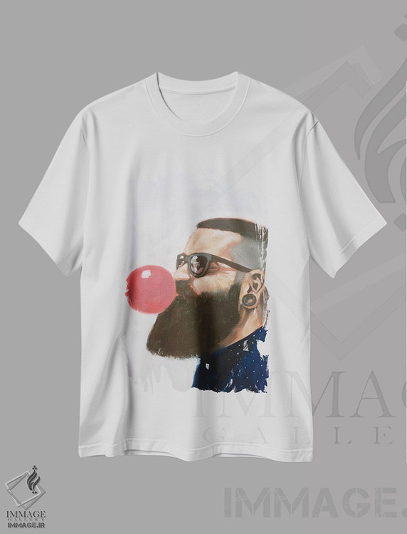 تیشرت طرح دار گروه آرایشگران II، تزئینی اثر الکساندر گراهوفسکی | immage.ir