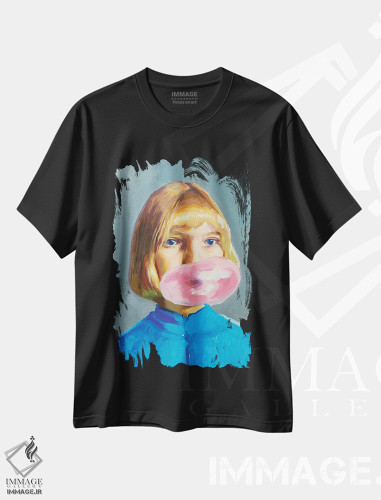 تیشرت طرح دار ویولت بی، هنر فاخر معاصر اثر الکساندر گراهوفسکی | فروشگاه ایماژ