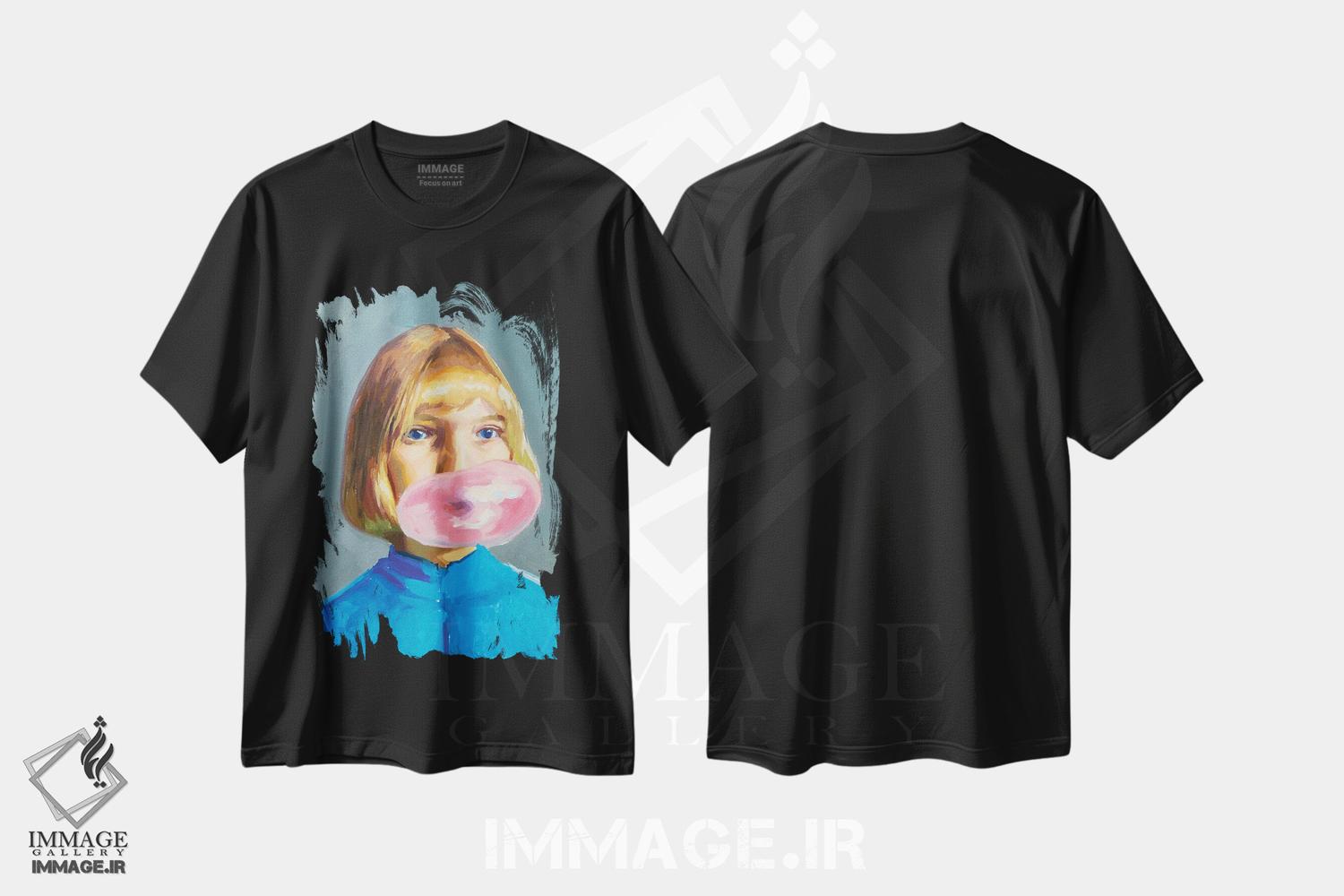 تیشرت طرح دار ویولت بی، هنر فاخر معاصر اثر الکساندر گراهوفسکی | فروشگاه ایماژ