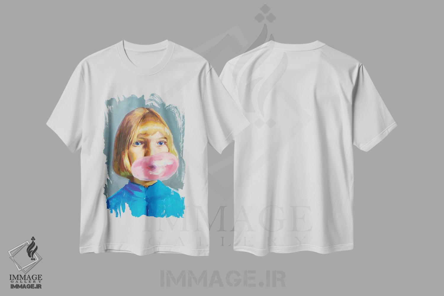 تیشرت طرح دار ویولت بی، هنر فاخر معاصر اثر الکساندر گراهوفسکی | immage.ir