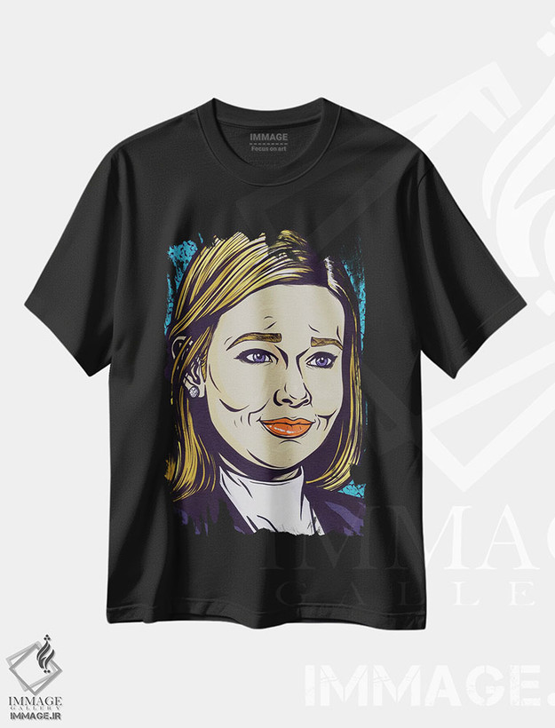 تیشرت طرح دار شیو، هنر فاخر معاصر اثر آلیسون گاتچل | فروشگاه ایماژ