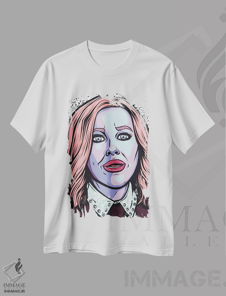 تیشرت طرح دار مویرا رز، هنر فاخر معاصر اثر آلیسون گاتچل | immage.ir