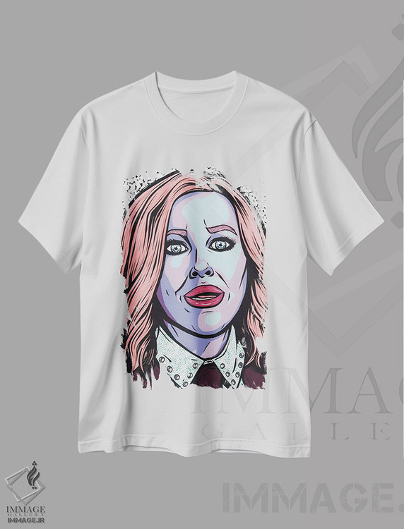 تیشرت طرح دار مویرا رز، هنر فاخر معاصر اثر آلیسون گاتچل | immage.ir
