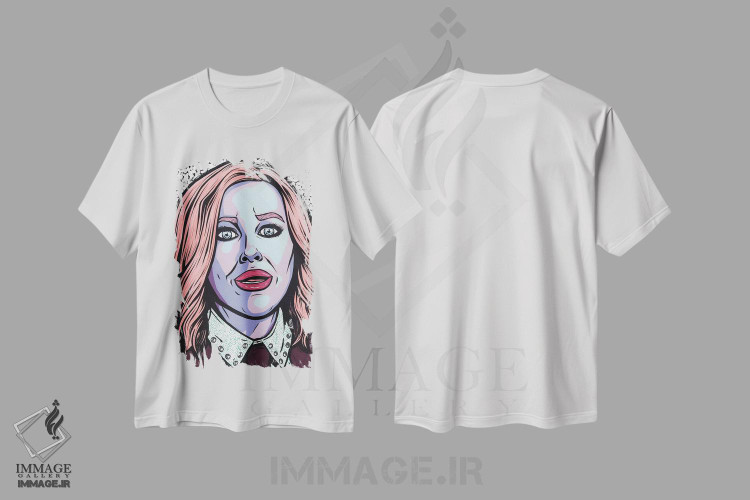 تیشرت طرح دار مویرا رز، هنر فاخر معاصر اثر آلیسون گاتچل | immage.ir