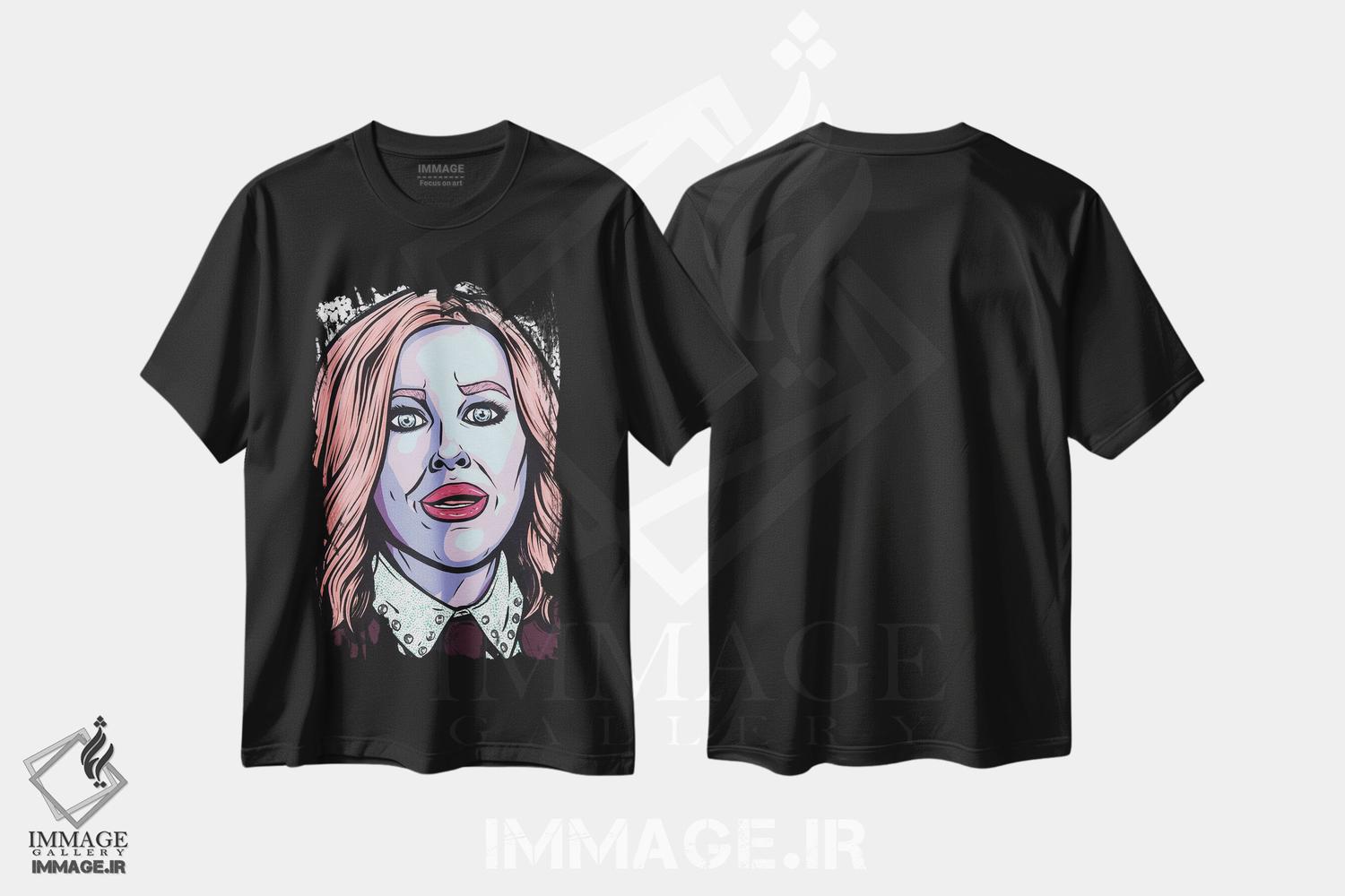 تیشرت طرح دار مویرا رز، هنر فاخر معاصر اثر آلیسون گاتچل | فروشگاه ایماژ