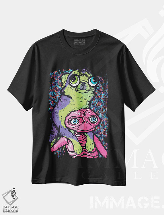 تیشرت طرح دار دوستان سگ چیهواهوا، هنر فاخر معاصر اثر آلیسون گاتچل | فروشگاه ایماژ