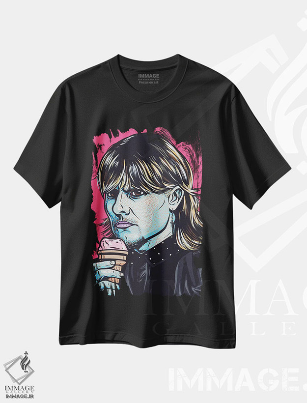 تیشرت طرح دار کیف، هنر فاخر معاصر اثر آلیسون گاتچل | فروشگاه ایماژ