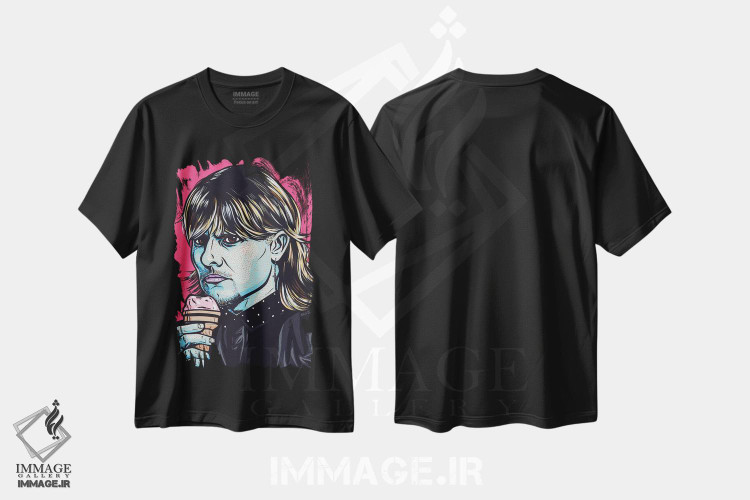 تیشرت طرح دار کیف، هنر فاخر معاصر اثر آلیسون گاتچل | فروشگاه ایماژ