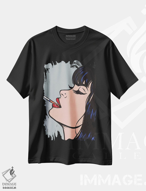 تیشرت طرح دار عدد ۳۵، هنر فاخر معاصر اثر آلیسون گاتچل | فروشگاه ایماژ
