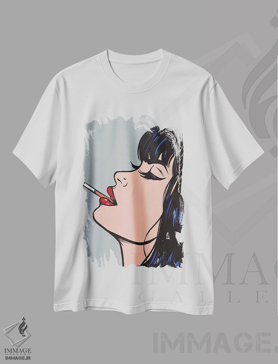 تیشرت طرح دار عدد ۳۵، هنر فاخر معاصر اثر آلیسون گاتچل | immage.ir