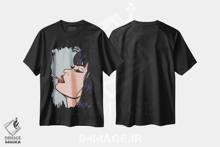 تیشرت طرح دار عدد ۳۵، هنر فاخر معاصر اثر آلیسون گاتچل | فروشگاه ایماژ