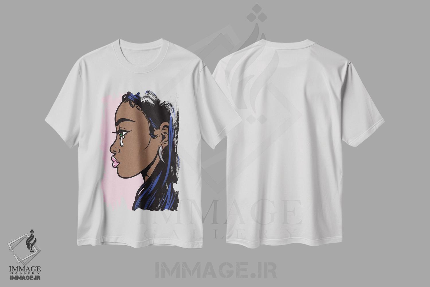 تیشرت طرح دار آثار آلیسون گاتچل - فروشگاه ایماژ