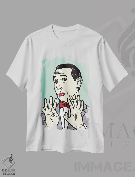 تیشرت طرح دار پی وی هرمن، هنر فاخر معاصر اثر آلیسون گاتچل | immage.ir