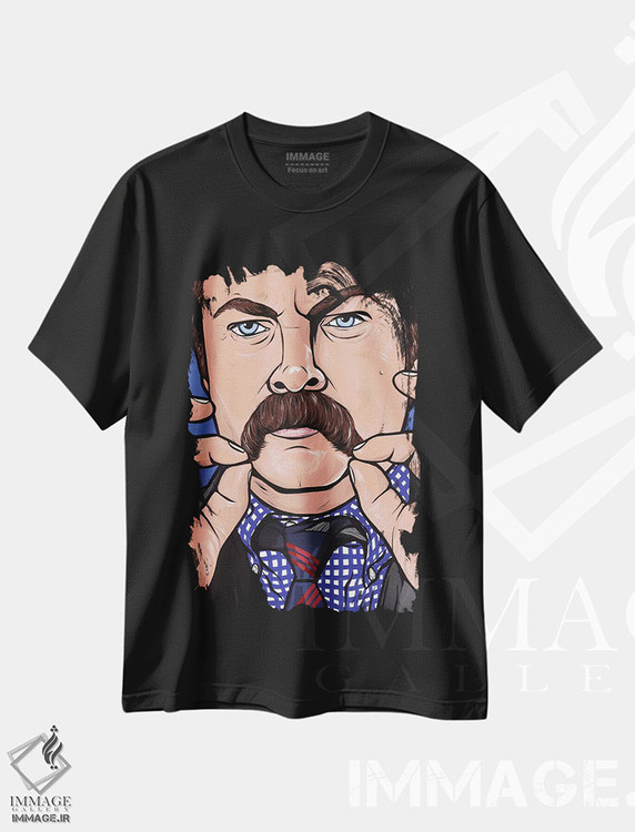 تیشرت طرح دار ران سوانسون، هنر فاخر معاصر اثر آلیسون گاتچل | فروشگاه ایماژ