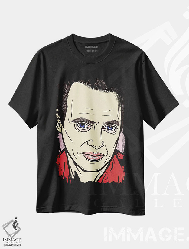 تیشرت طرح دار استیو بوشمی، هنر فاخر معاصر اثر آلیسون گاتچل | فروشگاه ایماژ