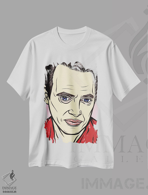 تیشرت طرح دار استیو بوشمی، هنر فاخر معاصر اثر آلیسون گاتچل | immage.ir