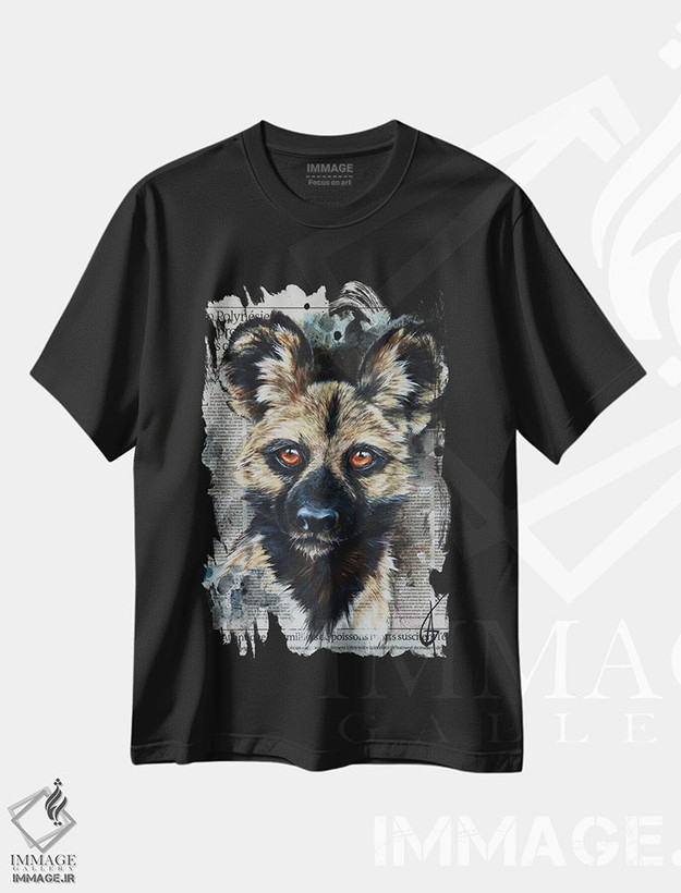 تیشرت طرح دار اینجا، هنر فاخر معاصر اثر آناگرُز | فروشگاه ایماژ