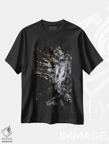 تیشرت طرح دار شکننده، هنر فاخر معاصر اثر آناگرُز | فروشگاه ایماژ