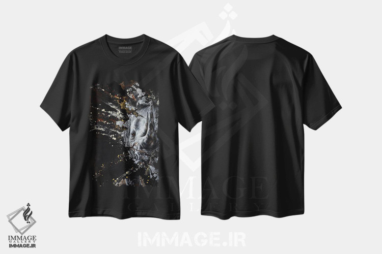تیشرت طرح دار شکننده، هنر فاخر معاصر اثر آناگرُز | فروشگاه ایماژ