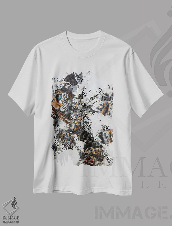 تیشرت طرح دار برهم نهی ها ۹، هنر فاخر معاصر اثر آناگرُز | immage.ir