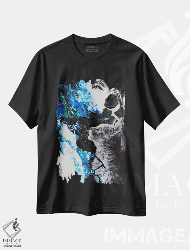 تیشرت طرح دار ماریوس، هنر فاخر معاصر اثر آناگرُز | فروشگاه ایماژ