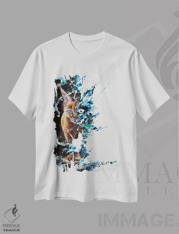 تیشرت طرح دار برهم نهی ها ۱۱، هنر فاخر معاصر اثر آناگرُز | immage.ir