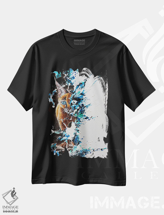 تیشرت طرح دار برهم نهی ها ۱۱، هنر فاخر معاصر اثر آناگرُز | فروشگاه ایماژ