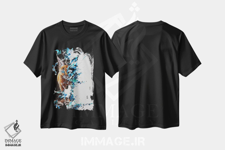 تیشرت طرح دار برهم نهی ها ۱۱، هنر فاخر معاصر اثر آناگرُز | فروشگاه ایماژ
