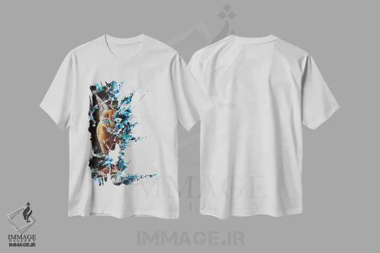تیشرت طرح دار برهم نهی ها ۱۱، هنر فاخر معاصر اثر آناگرُز | immage.ir