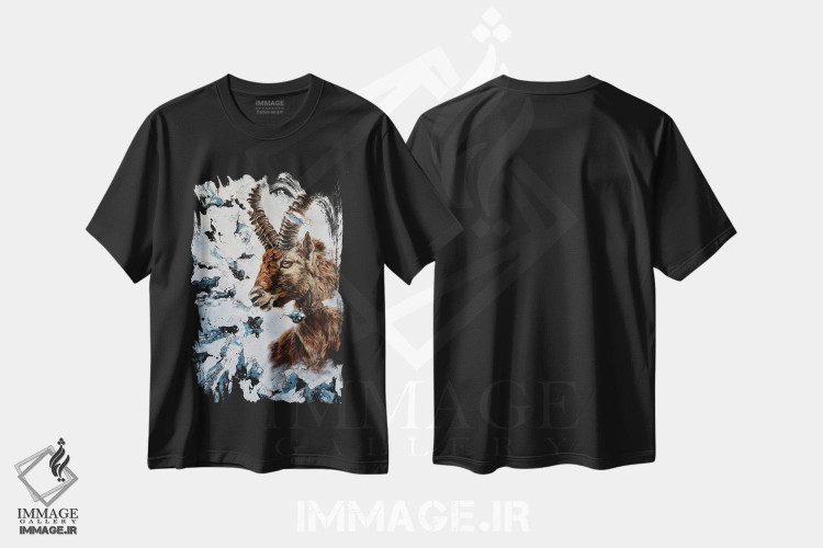 تیشرت طرح دار یانگیر، هنر فاخر معاصر اثر آناگرُز | فروشگاه ایماژ