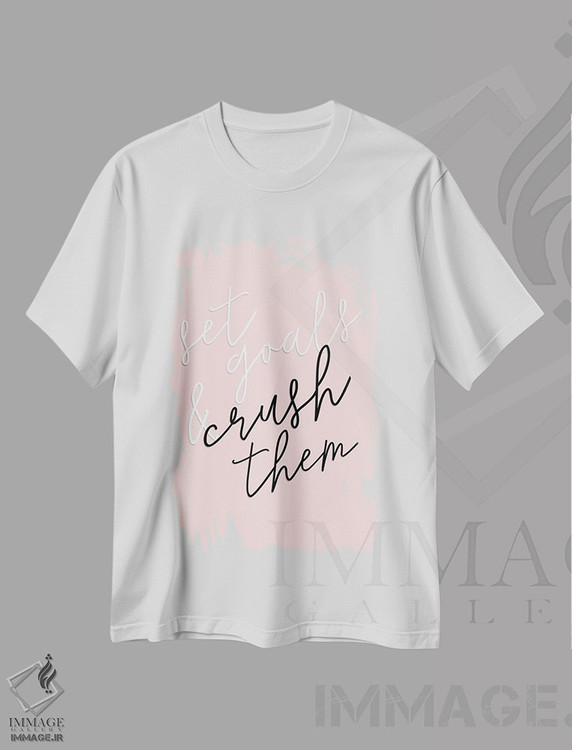 تیشرت طرح دار قدرت دخترانه ۱، تایپوگرافی اثر آنا هَمبلی | immage.ir