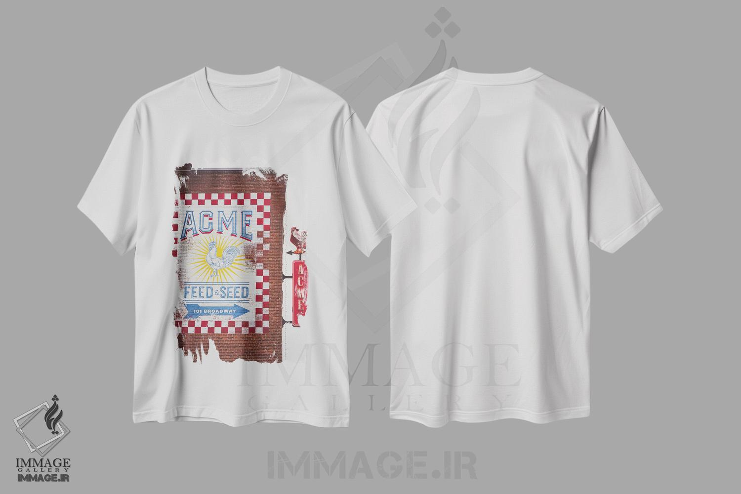 تیشرت طرح دار آکمی فید اند سید، مدیوم اثر آن هادک | immage.ir